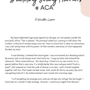 BUDDING YOUNG AUTHORS BOOKLET 6